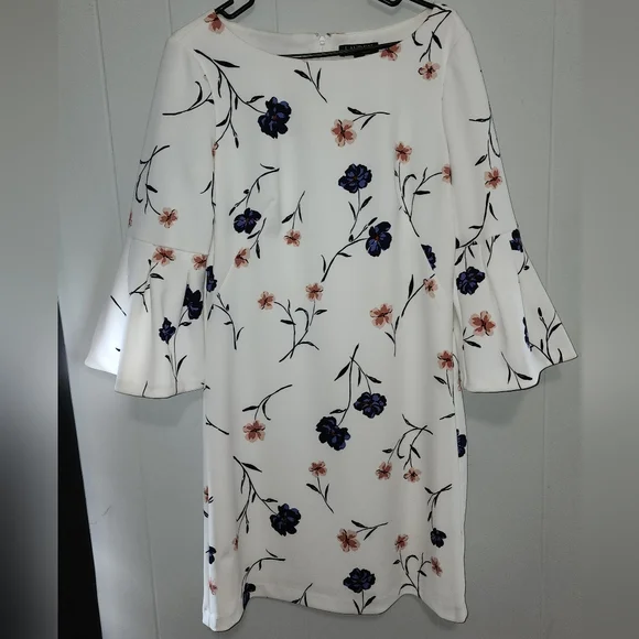 Ralph Lauren Stunning 😍 Boho Style Floral Bell Sleeve Dress - Picture 8 of 16